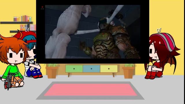 Fnf React To Doomslayer Vs Scp-096