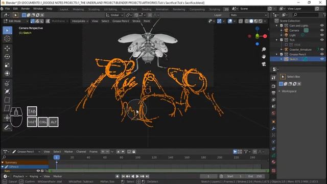 A Crawler's Sacrifice || PART 1 - Sketch/Layout || ART STREAM смотреть онлайн