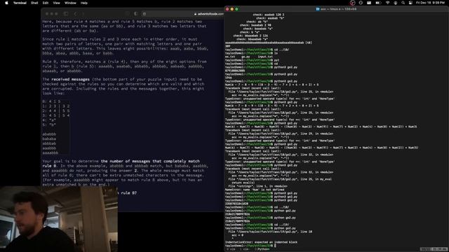 George Hotz | Programming | Advent of Code 18 and 19: replay and postmortem | adventofcode.com смотреть онлайн