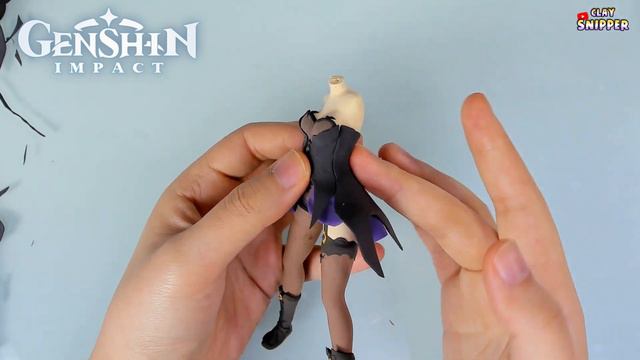 Genshin Impact " Fischl " Clay figure making tutorial ! :0 смотреть онлайн