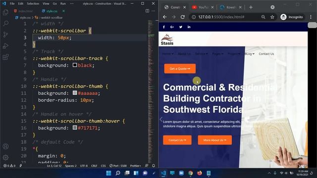 Website Custom Scroll Bar - Like Youtube (Bangla Tutorial) смотреть онлайн