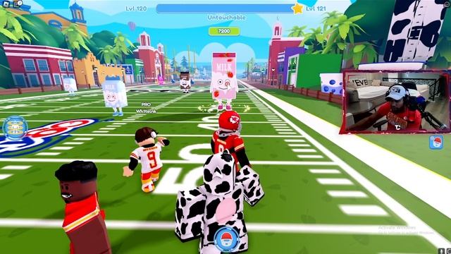 Playing NFL Quarterback Simulator on Roblox as myself! смотреть онлайн