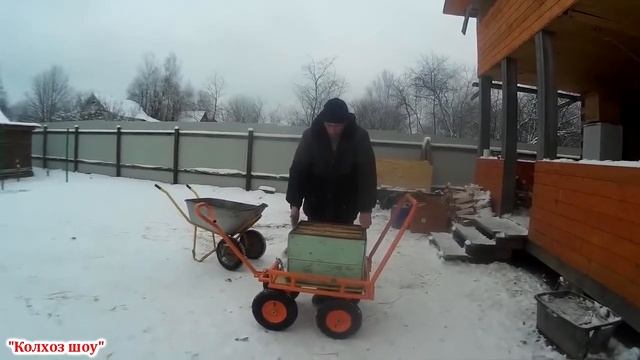 Тележка для перевозки улья. смотреть онлайн
