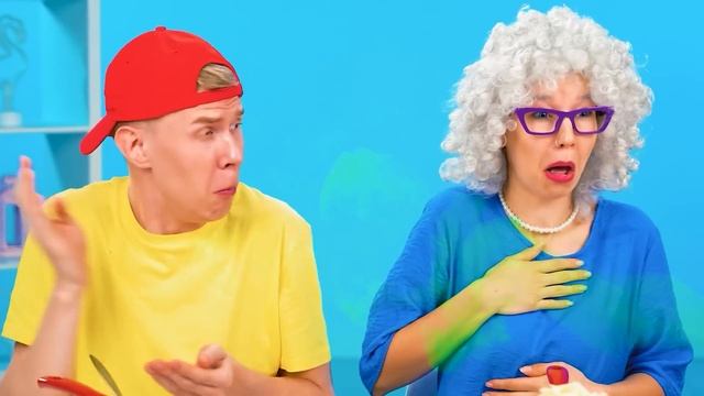 Кулинарный Челлендж: Я против Бабушки | Кухонные Гаджеты и Лайфхаки для Родителей Trend DO Challeng смотреть онлайн