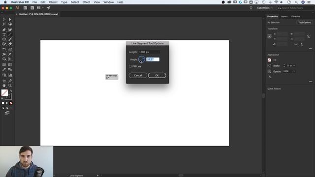 How to Use the Line Segment Tool | Illustrator CC Tutorial смотреть онлайн