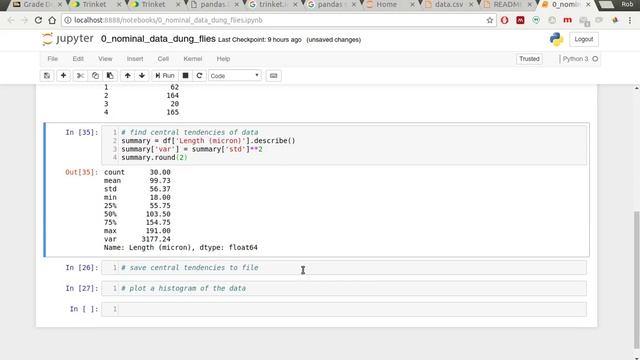 Calculating central tendencies with Python and Pandas смотреть онлайн