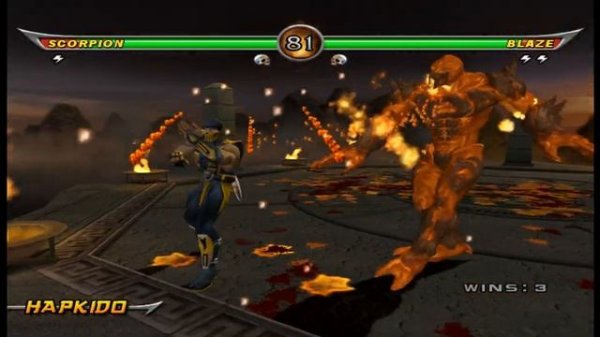 Fighting Game Bosses 103. Mortal Kombat: Armageddon - Blaze boss battle