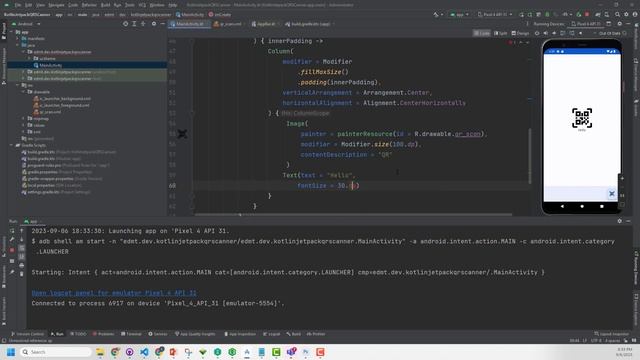 Kotlin with Jetpack Compose: Day 2 - QR Scanner App смотреть онлайн