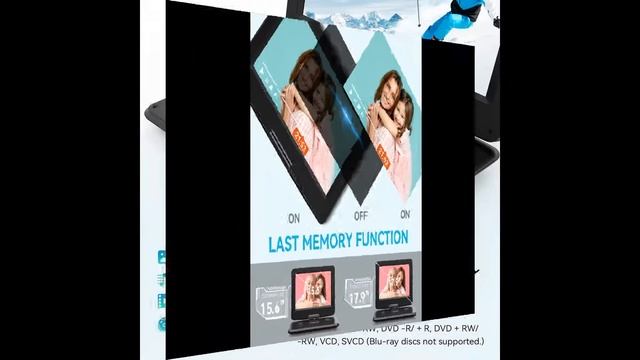 DBPOWER 17.9" Portable DVD Player with 15.6" Large HD Swivel Screen, смотреть онлайн