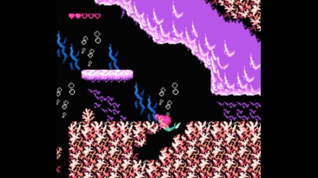 Dendy (Famicom,Nintendo,Nes) 8-bit The Little Mermaid Stage 1 Sea of Coral