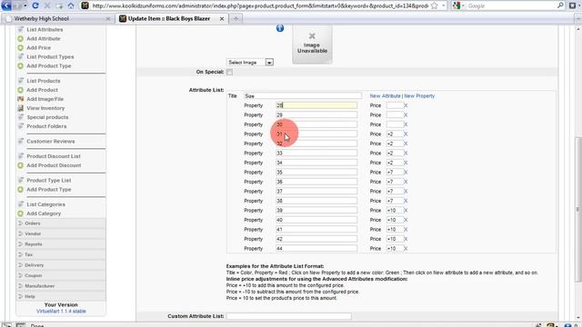 How to add sizes or colour choices to products in your VirtueMart shop смотреть онлайн