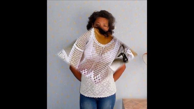 Филейная Кофточка Крючком - мода - стиль - 2019 / Fillet Blouse Crochet / Filetbluse Haken