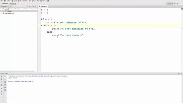 Kurs Python 3 - lekcja 6 - Instrukcja if-else смотреть онлайн