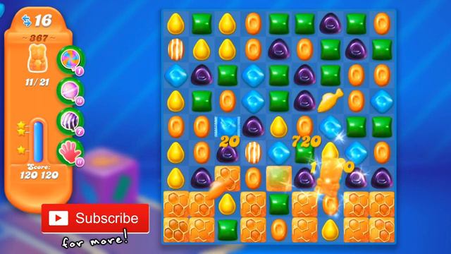 Candy Crush Soda Saga Level 367 Hard Level NO BOOSTERS (Android) смотреть онлайн