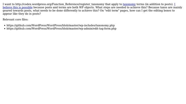 Wordpress: Taxonomize Taxonomy Terms?