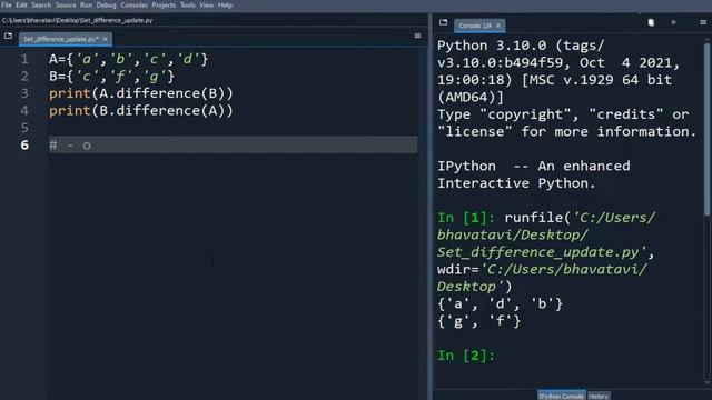 157. Set Difference and Difference_update Method in Python with Example Code || Python Set Methods- смотреть онлайн
