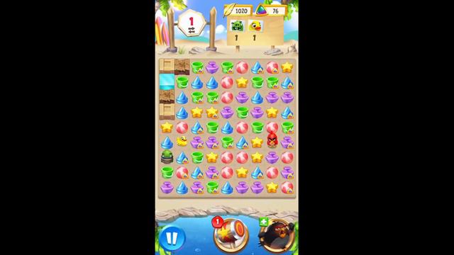 Angry Birds Match 3 Level 194 and 195 "Clear all Mud" / "Rescue all Ducks" / "Pop the Pigs" смотреть онлайн