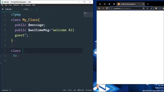Learn Object Oriented Php syntax, property, and method | Php Bangla tutorial | Php part 35 | Opp 2 смотреть онлайн