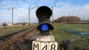 Что означает СИНИЙ СИГНАЛ светофора на жд. Вагонник. Железная дорога.