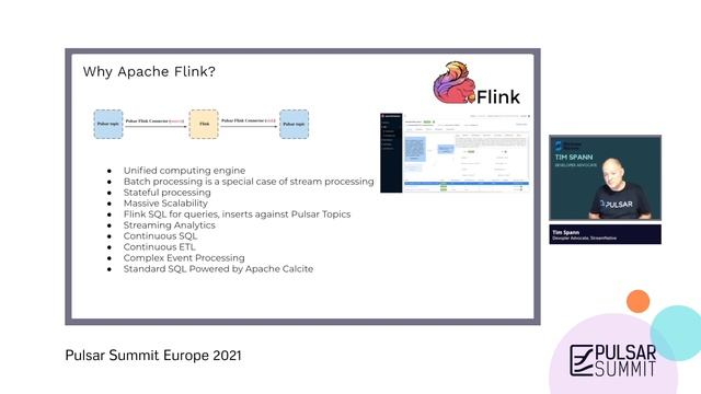 Using the FLiPN Stack for Edge AI (Flink, NiFi, Pulsar) - Pulsar Summit Europe 2021 смотреть онлайн