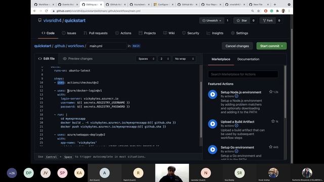 Deploying apps on Azure web apps using GitHub Actions смотреть онлайн