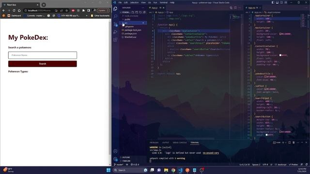 Pokemon React App part 2 Learning about react js components смотреть онлайн