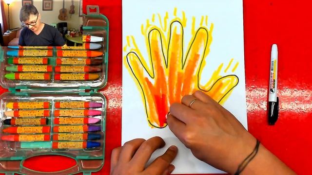 КОСТЕР из РУКИ рисуем своей рукой просто от РыбаКит смотреть онлайн