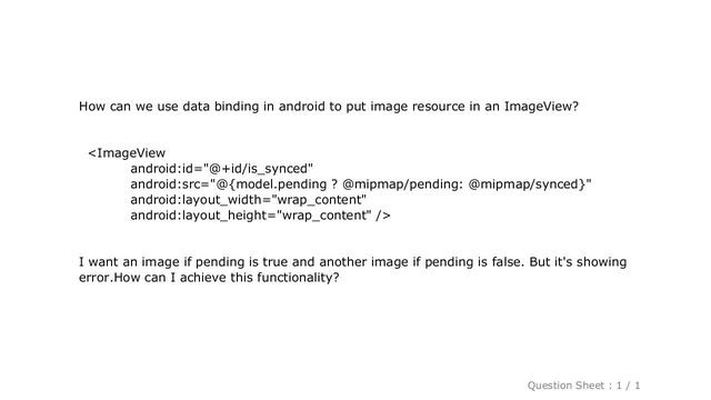 Android : How to set Image resource to ImageView using DataBinding смотреть онлайн