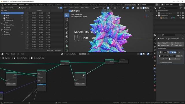 Grow Crystals with Blender Geometry Nodes смотреть онлайн
