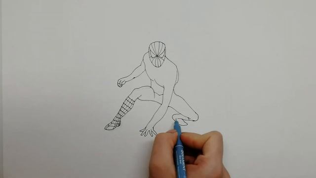 как нарисовать человека паука / draw a spiderman смотреть онлайн