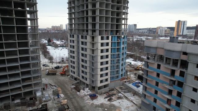 Ход строительства новой очереди ЖК "Просторы" смотреть онлайн