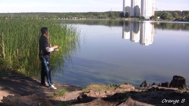 Ловля окуня на озере. смотреть онлайн