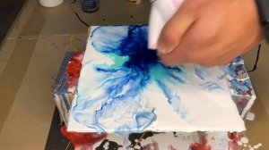 (04) Акриловая заливка. КАК НАРИСОВАТЬ КАРТИНУ в технике ЖИДКИЙ АКРИЛ. Fluid Art.