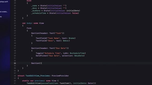 Todo List using Core Data SwiftUI Xcode Example Tutorial | Part 1 смотреть онлайн
