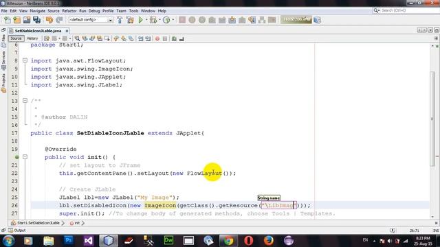 How to Set DisableIcon Get DisabledIcon for JLabel using Java Applet and AWT in Netbeans смотреть онлайн