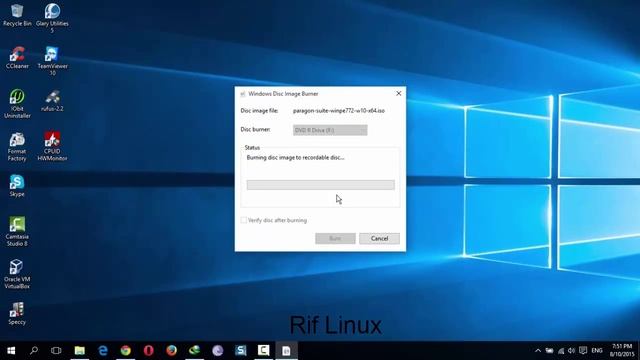 Windows 10/8 ~ How to burn ISO image to cd/dvd ~ смотреть онлайн