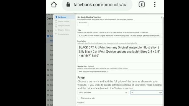 FACEBOOK SHOP: How to add items with variants (Mobile Version) || Facebook tips || Commerce Manager смотреть онлайн