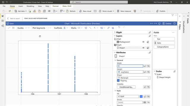 Charticulator #22: How to create an area chart смотреть онлайн