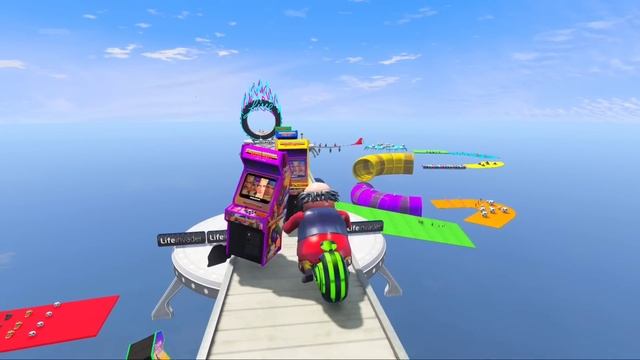 GTA 5 98.998% IMPOSSIBLY SUPER MEGA RAMP RACING CHALLENGE WITH MOTU PATLU смотреть онлайн