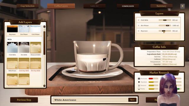 Espresso Tycoon геймплей | демо симулятора кофейни