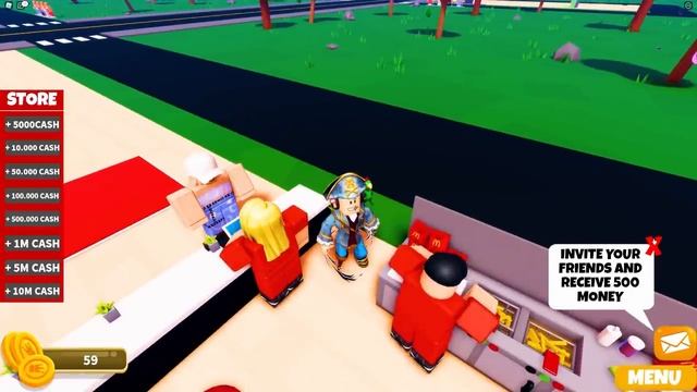 MCDONALD'S DA 1€ VS MCDONALD'S DA 1.000.000€! - ROBLOX