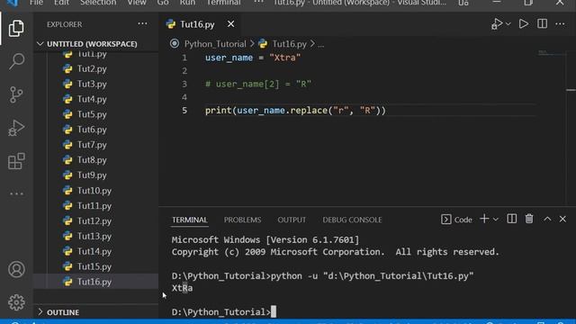 Python Tutorial #tutorial 16 || Strings are immutable in Python смотреть онлайн