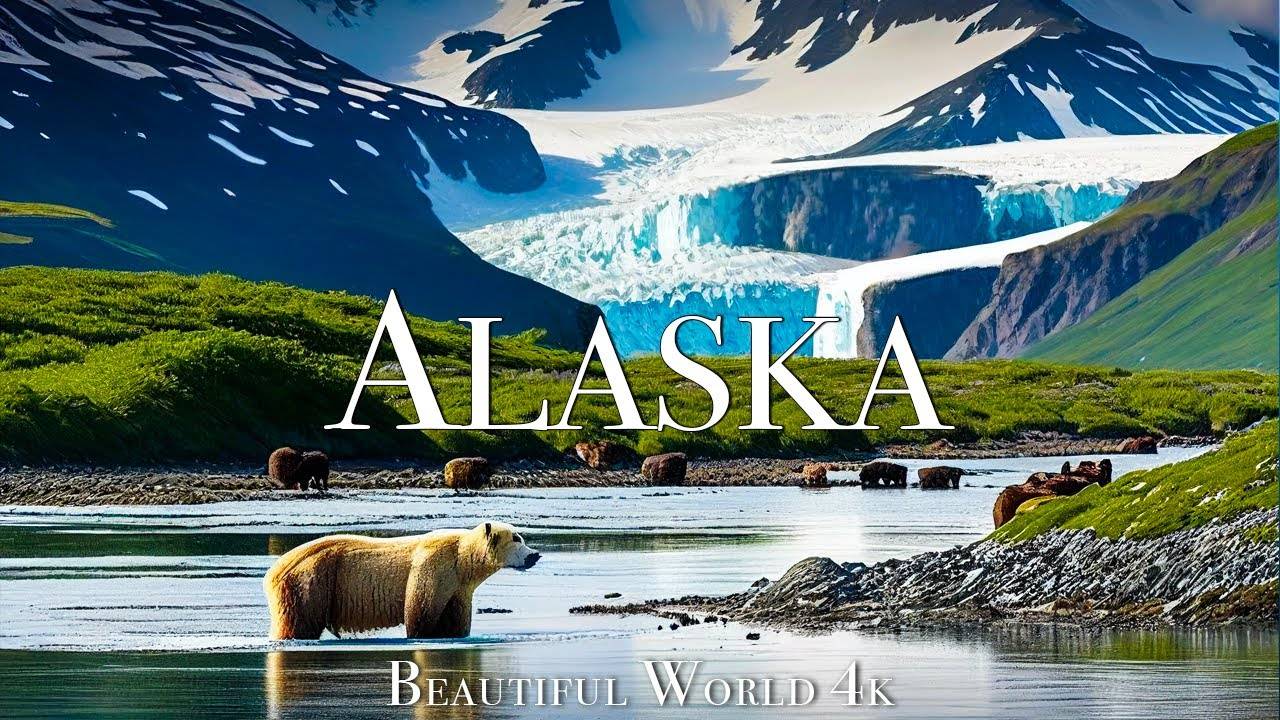 Alaska 4K Amazing Nature Film - Peaceful Piano Music - Travel Nature смотреть онлайн