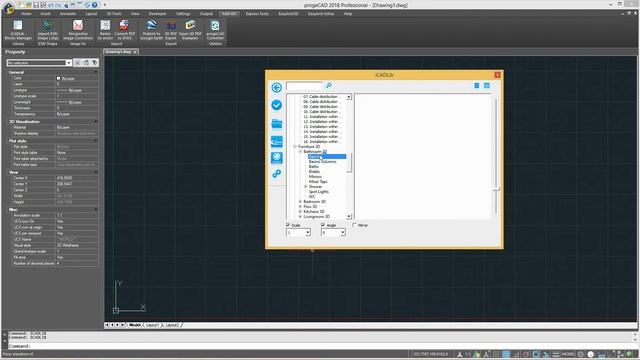 progeCAD Tools & Features: iCADLib Blocks Manager смотреть онлайн