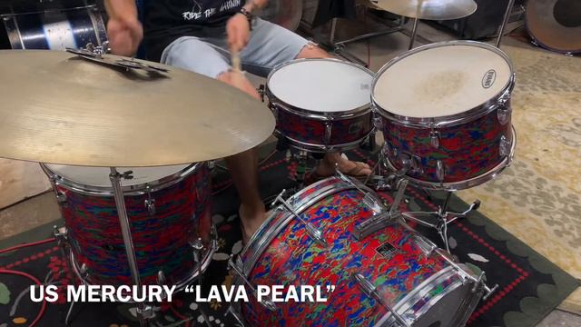 1960s US Mercury "Lava Pearl" Drum Kit смотреть онлайн