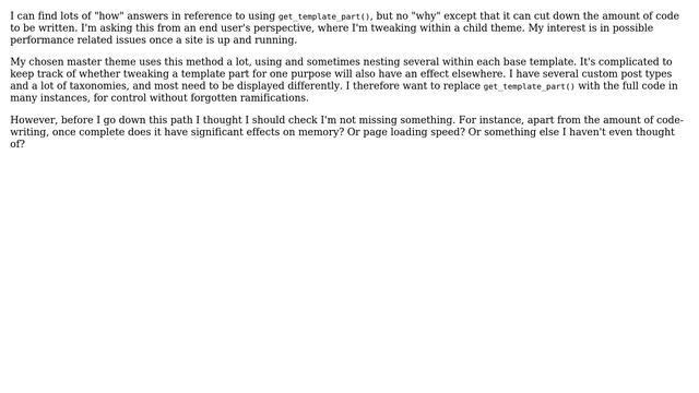 Wordpress: What are the benefits of using get_template_part()? смотреть онлайн