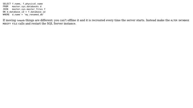 Databases: Rename SQL log and master database file (3 Solutions!!) смотреть онлайн
