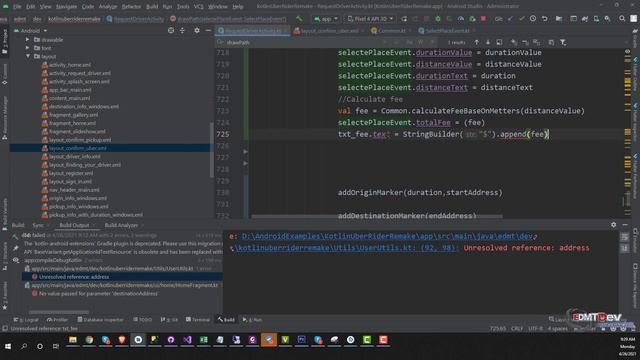 Kotlin Android Tutorial - New Uber Clone #42 Update Trip Plan смотреть онлайн