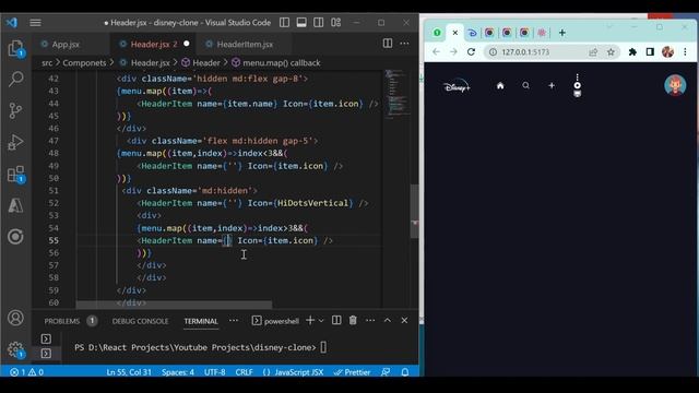 #5 Build Full Stack Disney clone Project using React, Tailwind CSS, Vite : Responsive Navigation Ba смотреть онлайн