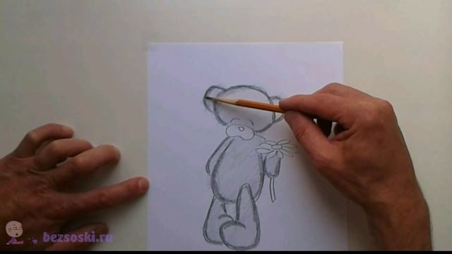 Как нарисовать Мишку Тедди (How to draw a teddy bear) смотреть онлайн